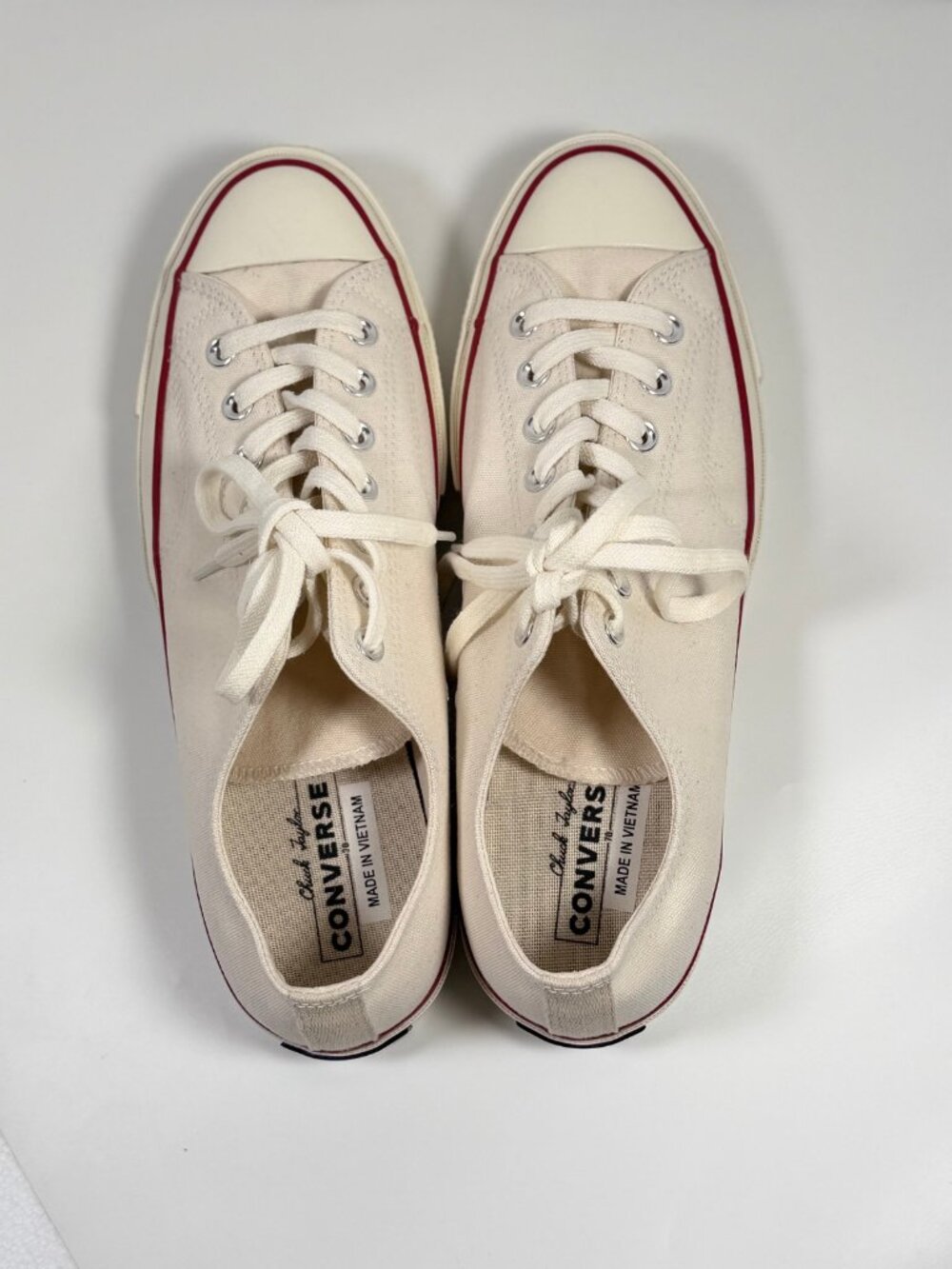 Converse Chuck 70 Low Top Ox Parchment Sneakers Mens 10 Womens 12 - Picture 2 of 7